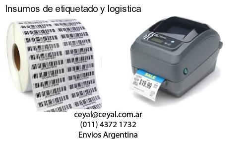 Insumos de etiquetado y logistica