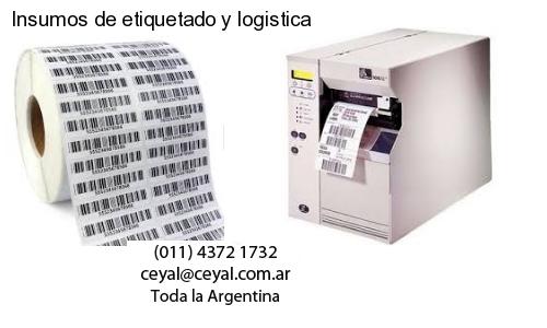 Insumos de etiquetado y logistica