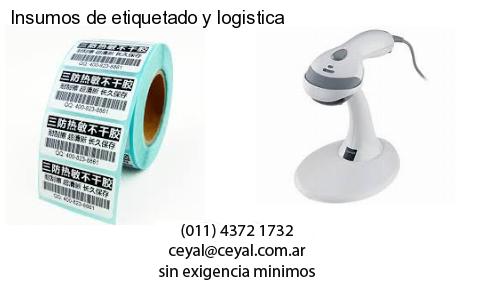 Insumos de etiquetado y logistica