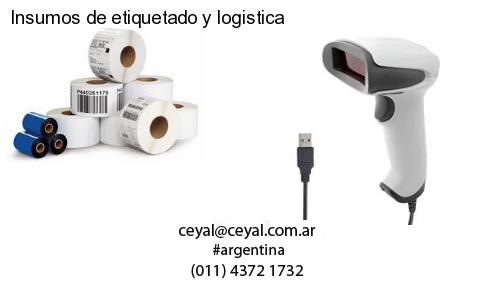 Insumos de etiquetado y logistica