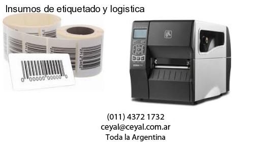 Insumos de etiquetado y logistica