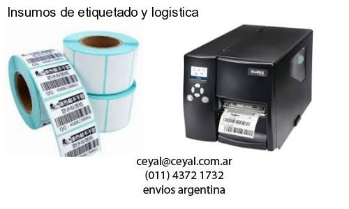 Insumos de etiquetado y logistica