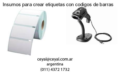 Insumos para crear etiquetas con codigos de barras