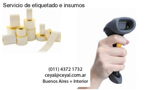 Servicio de etiquetado e insumos