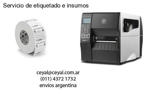 Servicio de etiquetado e insumos