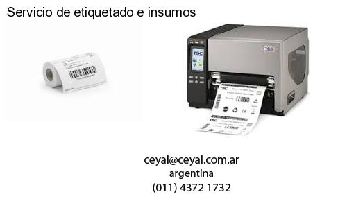 Servicio de etiquetado e insumos