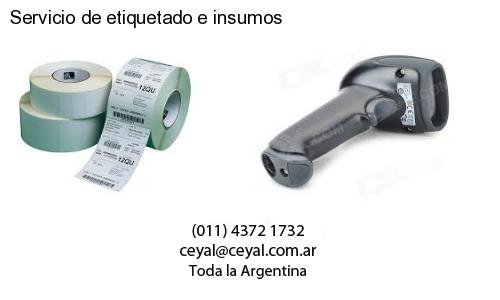 Servicio de etiquetado e insumos