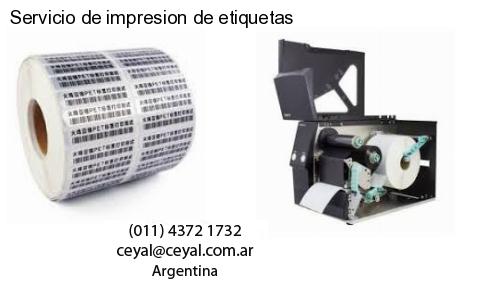 Servicio de impresion de etiquetas