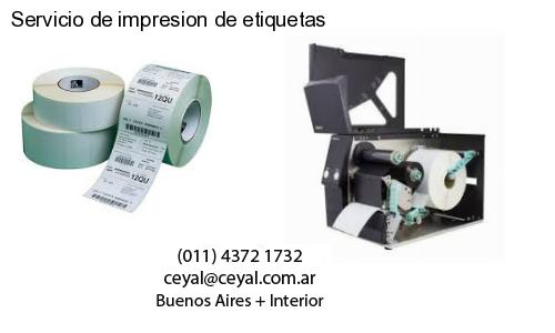 Servicio de impresion de etiquetas