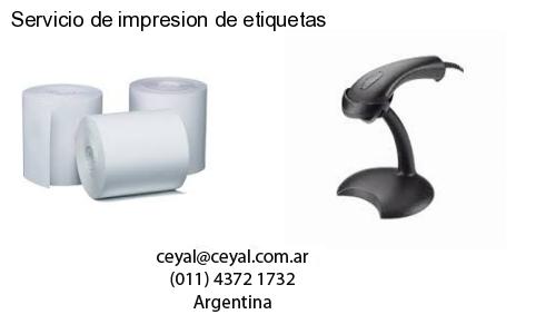 Servicio de impresion de etiquetas