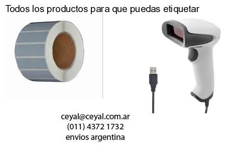 Todos los productos para que puedas etiquetar