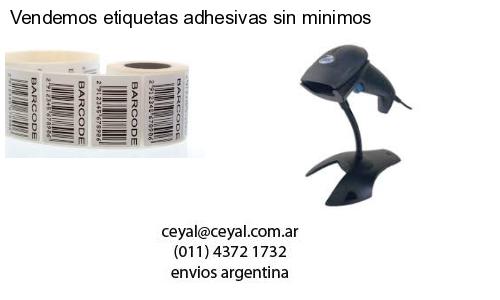 Vendemos etiquetas adhesivas sin minimos