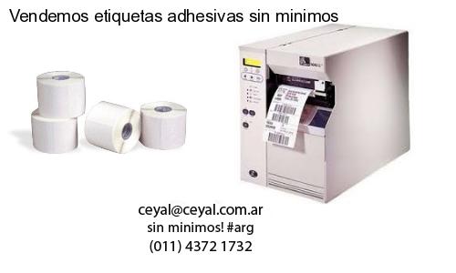 Vendemos etiquetas adhesivas sin minimos