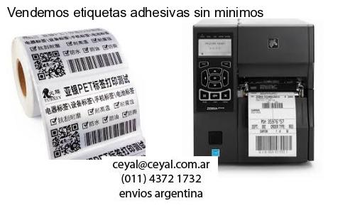 Vendemos etiquetas adhesivas sin minimos