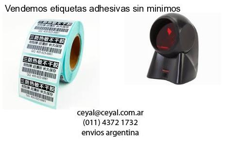 Vendemos etiquetas adhesivas sin minimos