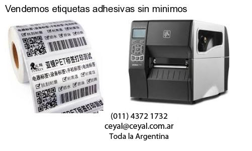 Vendemos etiquetas adhesivas sin minimos