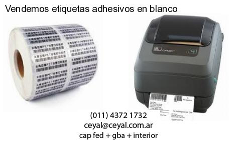 Vendemos etiquetas adhesivos en blanco
