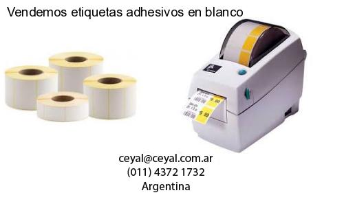 Vendemos etiquetas adhesivos en blanco