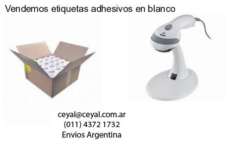 Vendemos etiquetas adhesivos en blanco