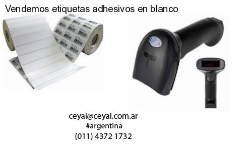 Vendemos etiquetas adhesivos en blanco