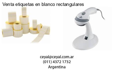 Venta etiquetas en blanco rectangulares