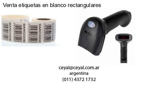 Venta etiquetas en blanco rectangulares