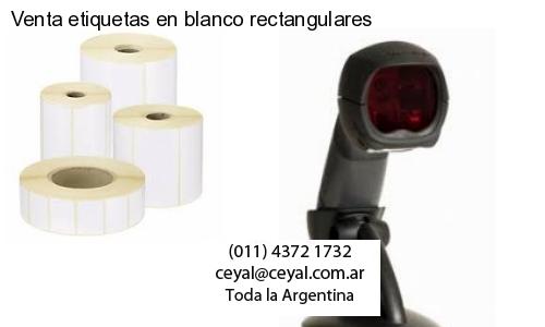 Venta etiquetas en blanco rectangulares