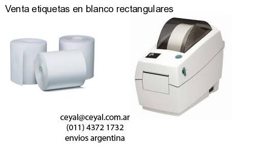 Venta etiquetas en blanco rectangulares