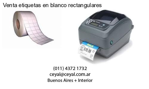 Venta etiquetas en blanco rectangulares