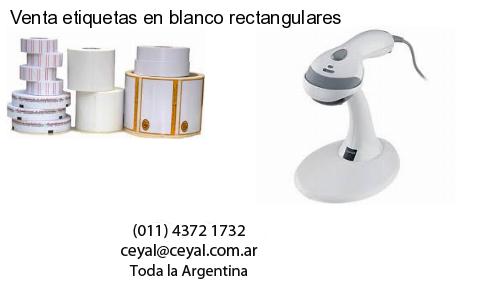 Venta etiquetas en blanco rectangulares