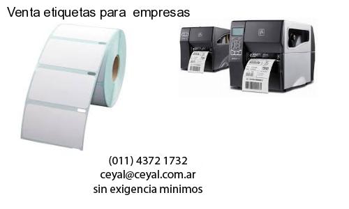 Venta etiquetas para  empresas
