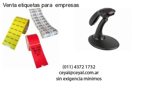 Venta etiquetas para  empresas