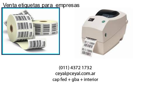 Venta etiquetas para  empresas
