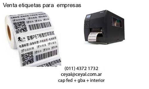 Venta etiquetas para  empresas