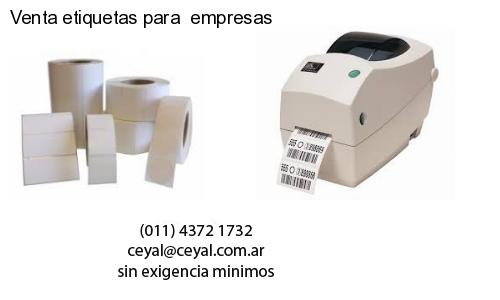 Venta etiquetas para  empresas