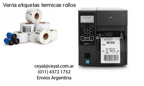 Venta etiquetas termicas rollos