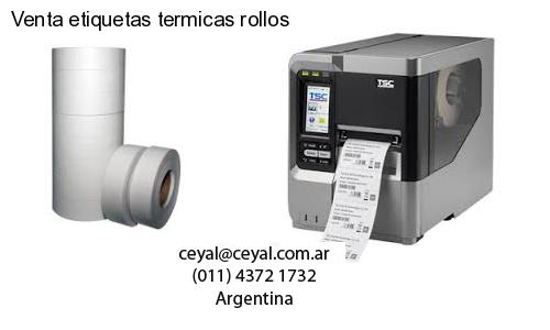 Venta etiquetas termicas rollos