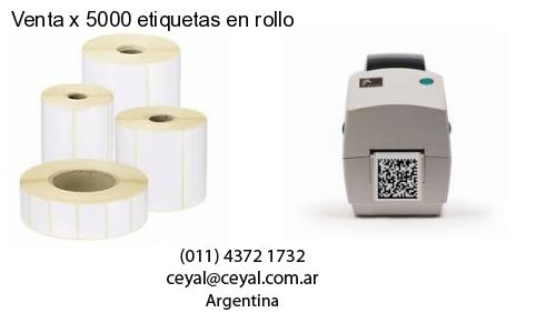 Venta x 5000 etiquetas en rollo