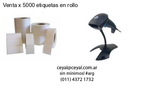 Venta x 5000 etiquetas en rollo