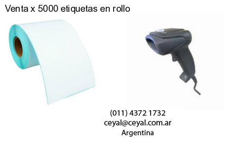 Venta x 5000 etiquetas en rollo