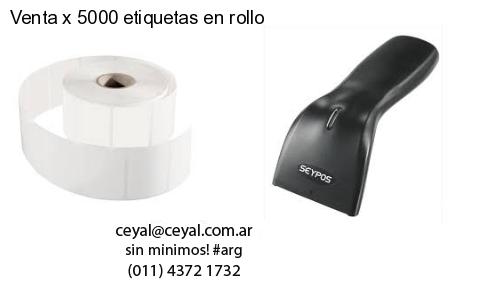 Venta x 5000 etiquetas en rollo