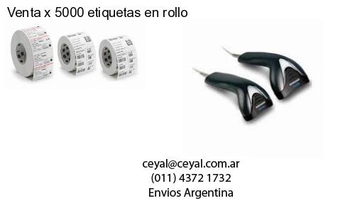 Venta x 5000 etiquetas en rollo