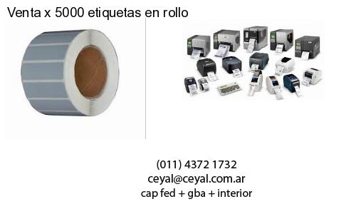 Venta x 5000 etiquetas en rollo