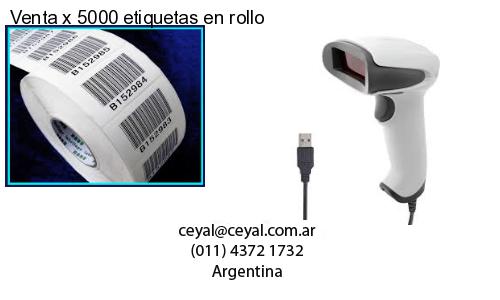 Venta x 5000 etiquetas en rollo