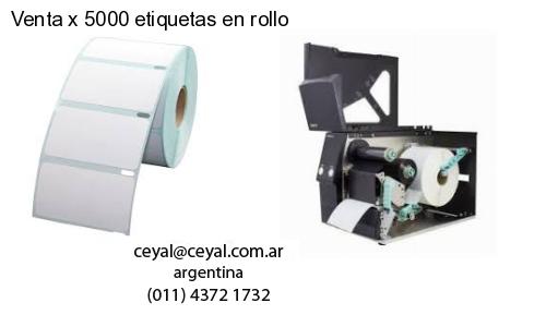 Venta x 5000 etiquetas en rollo