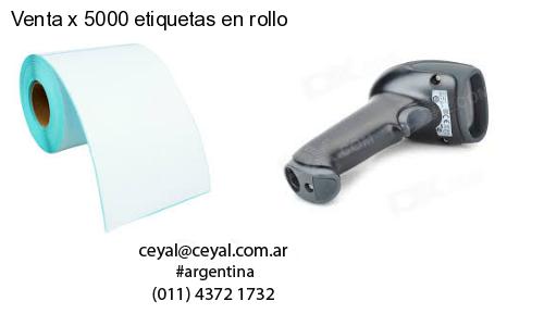 Venta x 5000 etiquetas en rollo