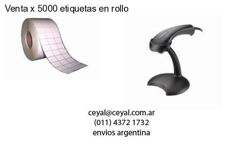 Venta x 5000 etiquetas en rollo