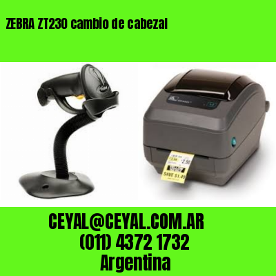 ZEBRA ZT230 cambio de cabezal