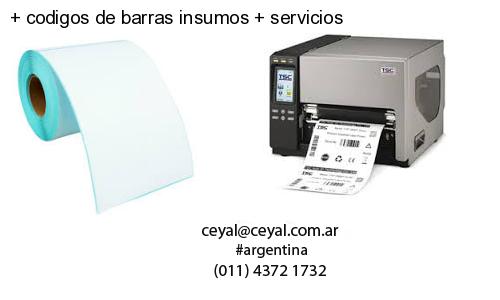 codigos de barras insumos servicios