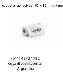 etiquetas adhesivas 103 x 191 mm x mm